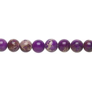 Magnesite 1pkg1, round bead 15.5-16 inch 6mm