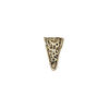 Bail, ice-pick, antiqued brass, 14x8mm fancy triangle, 9mm grip length. Sold individually. image number 0