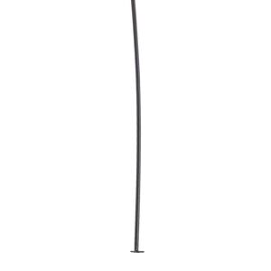 Head pin 1pkg10 brass, 3 inch, 21 gauge electro-coated black