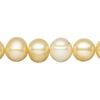 Freshwater pearl 1pkg1, semi-round, 15 inch buttercup 10-11mm cultured image number 0