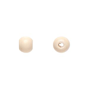 Bead, sugar maple (coated), natural, 8x7mm hand-cut rondelle. Sold per pkg of 450-500.