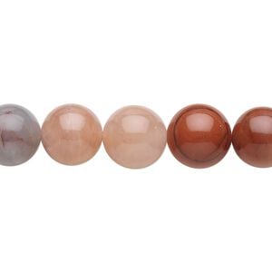 Colonial jasper 1pkg1, round bead natural 15.5-16 inch 10mm