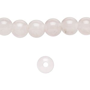 Rose quartz 1pkg10, round bead natural 8mm