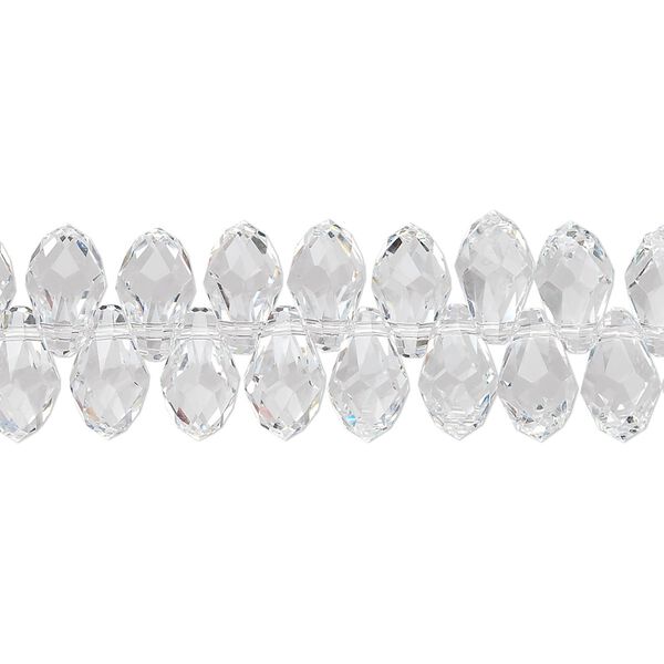 Briolette 48pk crystal, Crystal Passions&reg; 9x5mm pendant drop 6007 image number 0