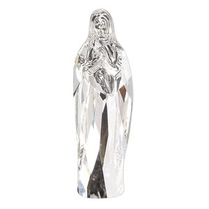 Fancy stone 1pk crystal foil back, Crystal Passions&reg; 40x12.5mm Virgin Mary 4973