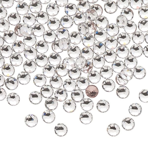 Round stone 1440pk crystal clear foil back, Swarovski&reg; hotfix PP31 light round 1098 image number 0