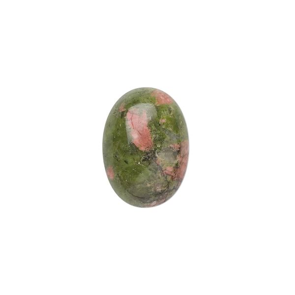 Unakite 1pkg4, calibrated oval cab natural 18x13mm image number 0