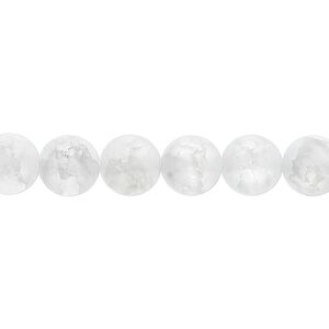 Ice flake quartz 1pkg1, matte round bead 15.5-16 inch 8mm