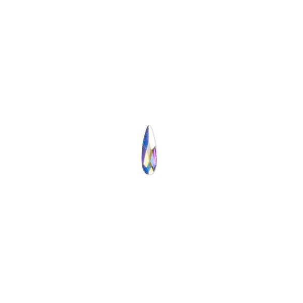 Flat back 360pk crystal AB foil back, Swarovski&reg; 6x1.7mm raindrop 2304 image number 0