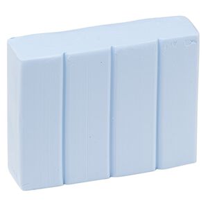 Polymer clay, Sculpey&reg; PREMO, pale blue. Sold per 2-ounce bar.