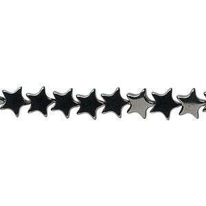 Hemalyke&trade; 1pkg1, flat star bead 15.5-16 inch 6mm
