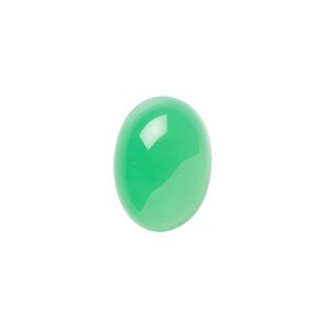 Chrysoprase 1pkg1, calibrated oval cab natural 18x13mm