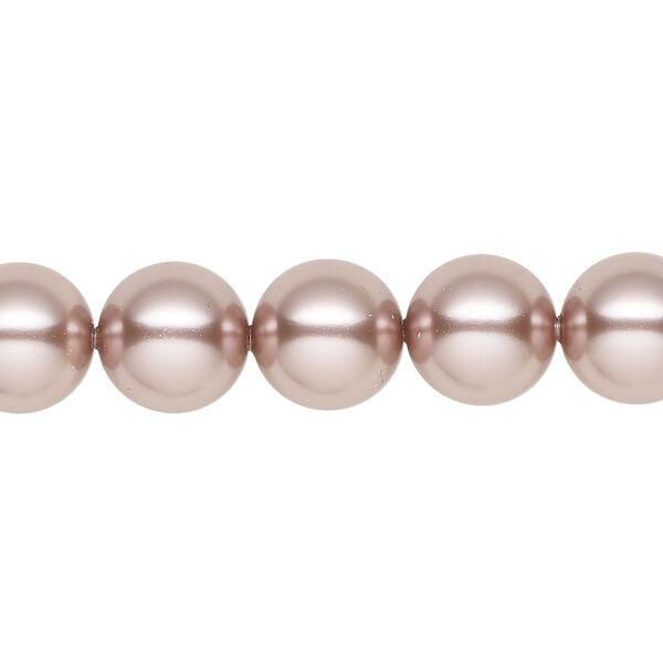 Pearl 1pkg25 vintage rose, Crystal Passions&reg; 10mm round 5810 image number 0