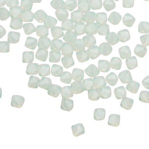 Bead 144pk chrysolite opal, Preciosa Czech crystal 4mm bicone