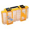 Organizer, Need A Bead Now&trade;, black and yellow, 8 x 15 x 4-1/2 inches, 52 compartments. Sold individually. image number 1