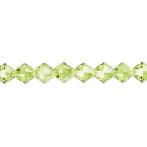 Bead 24pk citrus green, Crystal Passions&reg; 6mm bicone 5328