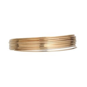 Wire, 12Kt gold-filled, full-hard, square, 24 gauge. Sold per pkg of 5 feet.