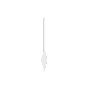 Paddle pin 1pkg100 silver-plated, 1 inch / spear, 22 gauge brass