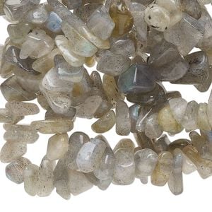 Labradorite 1pkg1, chip bead natural 36 inch small