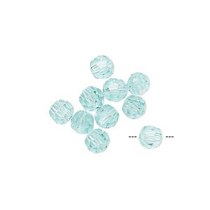 Bead 12pk antique green, Asfour Crystal 5mm faceted round
