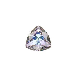 Drop 1pk crystal vitrail light P, Crystal Passions&reg; 14.5mm pendant trilliant cut 6434
