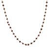 Necklace, garnet (natural) and gold-finished sterling silver, 3.5-4mm hand-cut faceted rondelle, 18 inches with S-hook clasp. Sold individually. image number 0