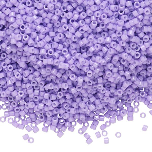 Seed bead, Delica&reg;, glass, pkg/7.5g, #11 round, Duracoat&reg; opaque outside dyed wisteria (DB-2138). image number 0