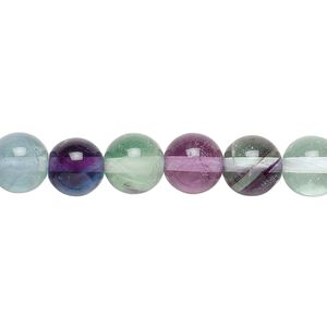 Rainbow fluorite 1pkg1, round bead natural 15.5-16 inch 8mm