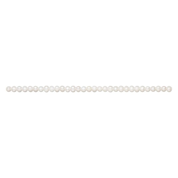 Freshwater pearl 1pkg1, semi-round, 14 inch white 7-9mm cultured image number 1