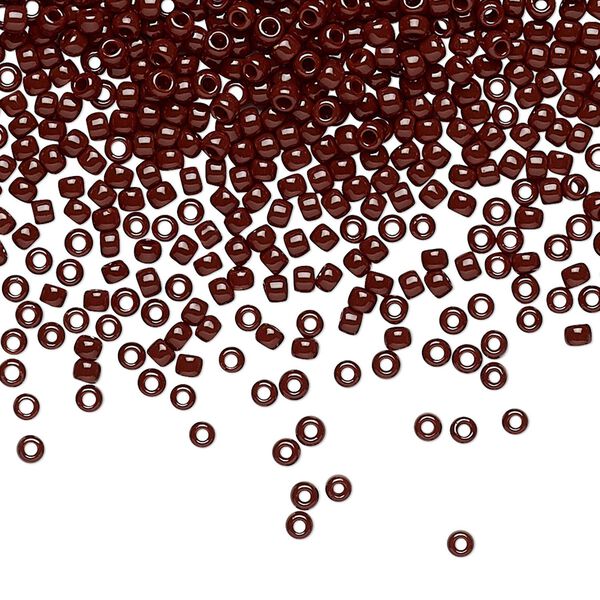 Seed bead, TOHO BEADS&reg;, glass, pkg/50g, #11 round, opaque oxblood (TR-11-46). image number 0
