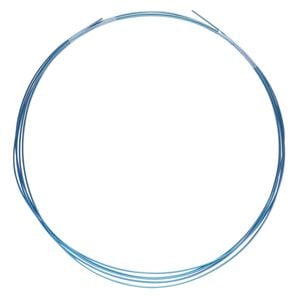 Wire, anodized niobium, teal, half-hard, round, 22 gauge. Sold pkg of 5 feet.