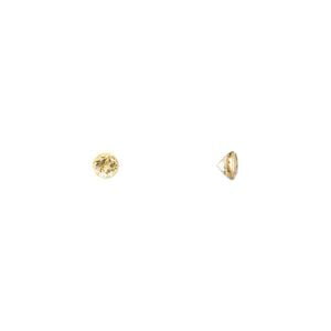 Citrine 1pkg4, hand-cut faceted round gem 3.5mm