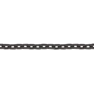 Chain 1pkg1 cable, 3.1mm square, aluminum / anodized black 25 foot unfinished