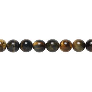 Blue tigereye 1pkg1, round bead natural 15.5-16 inch 6mm