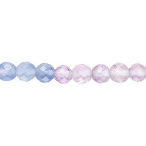 Multi-fluorite 1pkg1, faceted round bead natural A- grade, 15.5-16 inch 6mm