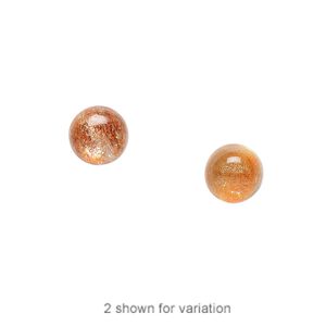 Sunstone 1pkg1, hand-cut calibrated round cab natural 8mm