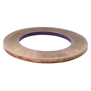 Adhesive copper foil 1pkg1, Venture Tape&reg; MasterFoil&trade; Plus, 5.56mm wide and 1mm thick with adhesive backing. 36-yard roll.