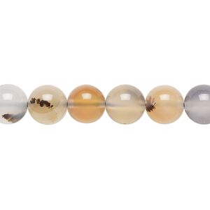 Madagascar multi-agate 1pkg1, round bead natural B grade, 15.5-16 inch 8mm