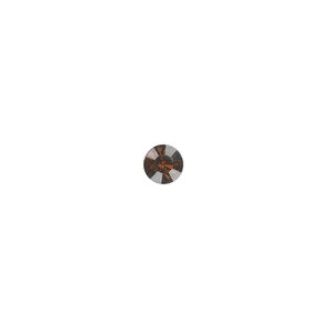 Chaton, glass rhinestone, smoky topaz, foil back, 5.27-5.44mm faceted round, SS24. Sold per pkg of 24.