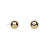 Hemalyke&trade; 1pkg4, electroplated half-drilled round bead 8mm image number 1