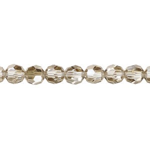 Bead 1pkg120 crystal bronze, Crystal Passions&reg; 6mm faceted round 5000