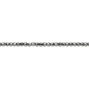 Hemalyke&trade; 1pkg1, faceted round bead 15.5-16 inch 2mm