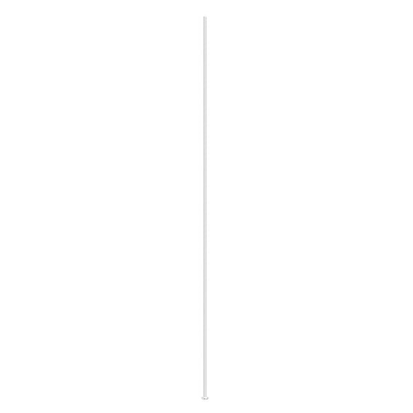 Head pin 1pkg1000 silver-plated, 4 inch, 21 gauge brass image number 0