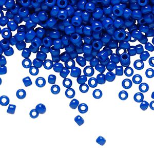 Seed bead, TOHO BEADS&reg;, glass, pkg/50g, #8 round, opaque navy blue (TR-08-48).