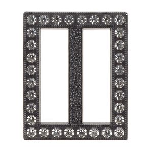 Focal, plastic, black and clear, 36x30mm rectangle with 27mm bar. Sold individually.