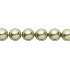 Pearl 50pk light green, Crystal Passions&reg; 8mm round 5810