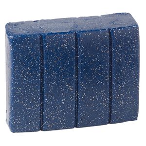 Polymer clay, Sculpey&reg; PREMO, galaxy glitter. Sold per 2-ounce bar.