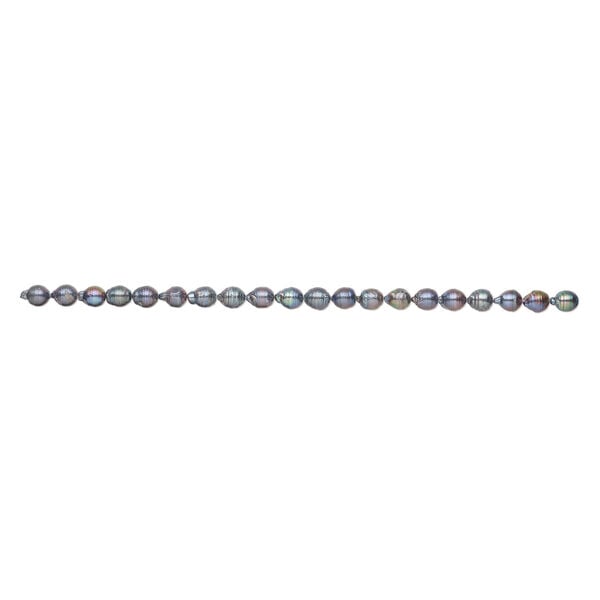 Freshwater pearl 1pkg1, freeform, 15.5-16 inch mystic blue 8-9mm cultured image number 1
