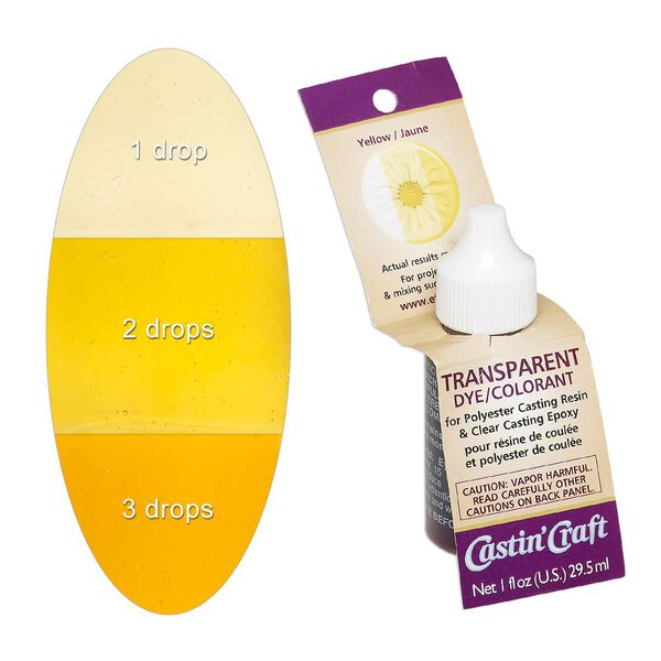 Dye, Castin' Craft&reg;, yellow. Sold per 1-fluid ounce bottle. image number 0