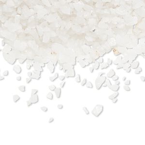 White agate 1pkg50g, undrilled inlay chip natural mini